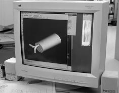 Bildschirm mit CAD Darstellung